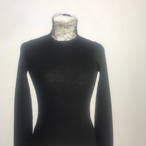 ISO RED Valentino Lace Turtleneck Top